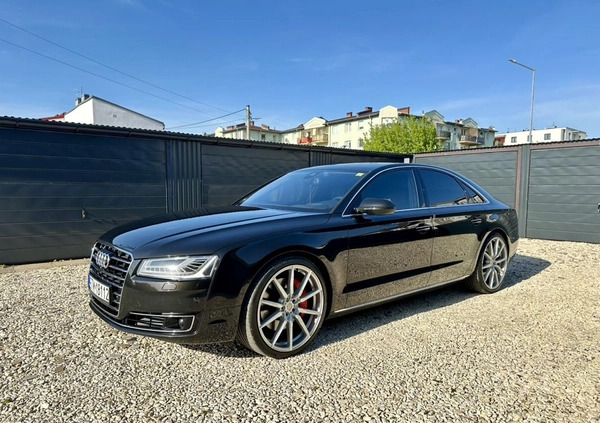 Audi A8 cena 130000 przebieg: 222400, rok produkcji 2013 z Okonek małe 466